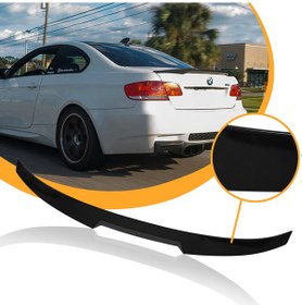 Resim Bmw E92 2007-2012 Coupe Plastik Parlak Siyah Yarasa M4 Spoyler 