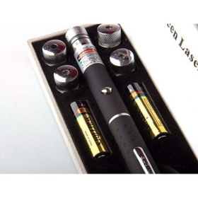 Resim Evvano Yeşil Lazer Pointer 8000 mW 5 Başlıklı 