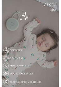 Resim Budizzz Beyaz Gürültü Cihazı Pışpışlı Ninnili Radyasyon İçermeyen Bebek Uyku Arkadaşı 