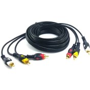 Resim Swat 3Rca-3Rca Görüntü Ve Ses Kablosu 5 Metre Gold Seri 