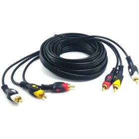 Resim Swat 3Rca-3Rca Görüntü Ve Ses Kablosu 5 Metre Gold Seri 