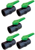 Resim Genel Markalar Pvc Içten Dişli Dişi Küresel Vana 3/4" - 25mm (5 Adet) 