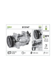 Resim Renault Laguna 3 Klima Kompresoru 1.6 2008-2012 Valeo 813147 