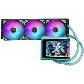 Resim Asus Rog Ryuo Iv 360 Argb Hatsune Miku Edition 360mm Siyah Azaz3asu0066 