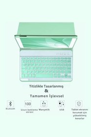 Resim Qpen iPad Air 3 10.5 inç ile Uyumlu Klavyeli Tablet Kılıfı 