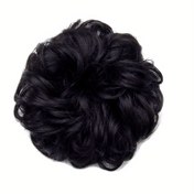 Resim Unisex Yetişkin Temel Bun Peruk, Kıvırcık Bud Tasarımı, Taklit Baş Bandı, Dekoratif Kıvır Aksesuarları, Saç Parçası 