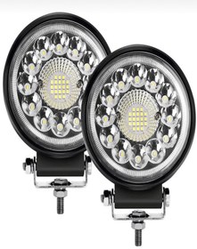 Resim MİRCAR [2 ADET] Off Road 33 Led 99 Watt Yuvarlak Traktör Tır Kamyon Tekne Sis Farı [2ADET] 