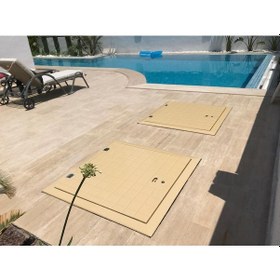 Resim MERMER ÜSTÜ POLYESTER MAKİNE DAİRESİ KAPAĞI 60X60 cm 