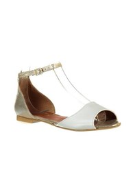 Resim Fox Shoes Beyaz/Dore Kadın Sandalet B726555009 