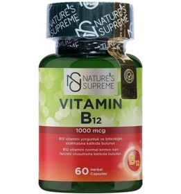 Resim Nature's Supreme Vitamin B12 1000 Mcg 60 Kapsül 