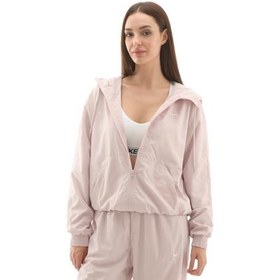Resim Nike W Nsw Essntl Uv Wvn Jkt Hd Kadın Yağmurluk-Rüzgarlık Krem 