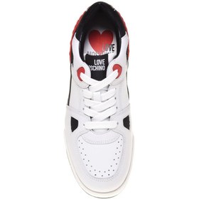 Resim Love Moschino Beyaz - Çok Renkli Kadın Sneaker JA15084G1N10D 