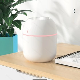 Resim Taşınabilir Mini Ultrasonik Nemlendirici - Sevimli Su Damlası Tasarımı, Nano Sis Ofis Masası ve Ev için, USB Güçlü, Beyaz Pembe Acentli, Sessiz Çalışma, Seyahat Dostu, Bitki Nemlendirici 