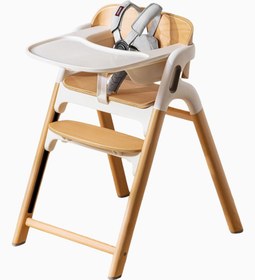 Resim DinerPal Ayarlanabilir Kayın Ahşap 5’i 1 Arada Mama Sandalyesi - Nature Wood 