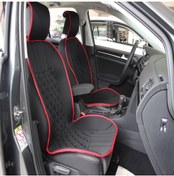 Resim Genel Markalar Renault Fluence Lüks Oto Koltuk Minderi Ön 2'li Set Elegance Siyah Kırmızı 