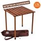 Resim Bag The Joy 50x50x50 CM Ahşap Katlanır Rulo Kahverengi Kamp ve Piknik Masası 