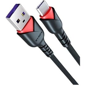 Resim Syrox C92 2.0 Mah Type-c 1 Mt Gül Desenli Kablo Araç Şarjı, Standart 