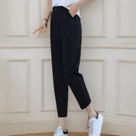 Resim Kadınlar İçin Esnek Geniş Paça Pantolon - Elastik Bel Yapışmayan Dokulu Zeytin Yeşili Günlük ve Resmi Kıyafetler, Makinede Yıkanabilir İlkbahar/Yazlık Çok Amaçlı Rahat Kesim Şık Alt Giyim, Konforlu Malzeme 