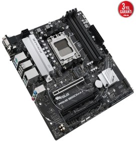 Resim ASUS PRIME B650M-A II AMD B650 AM5 DDR5 6400 USB3.2 AURA RGB 2.5Gbit LAN mATX 