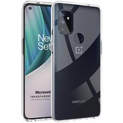Resim Oneplus Nord N100 Kılıf Transparent Soft Beyaz Microsonic