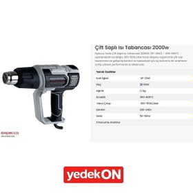 Resim Specco Sıcak Hava Tabancası 2000w 300-600°c Kademeli Sp2041 