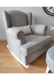 Resim NOSSO HOME Emzirme Koltuğu Sallanan Koltuk Tv Koltuğu ( Lâra Keten ) 