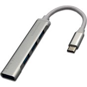 Resim Dexim DHU0003-Dexim Elite USB-Typ-c to 4 Port USB-A Hub 
