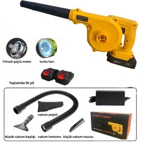 Resim Kraft Hart CFJ05W-MT 21V Çift Akülü Hava Üfleme Makinesi 