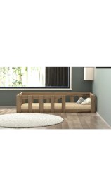 Resim Lullaby Freya Çırağan Montessori Çocuk Karyolası 