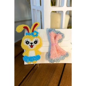 Resim Şubu Tasarım 2'li Figürlü Pens Toka Mavi SBT446 