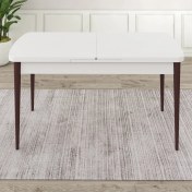 Resim Canisa Concept Kar Serisi Mdf 80 x 132 cm Açılabilir Yemek Masası 