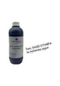 Resim Turk Mürekkep Ağaç Damgalama / Markalama Mürekkebi Siyah 1000 ML 