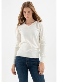 Resim Fashion Friends Kadın Kazak Ekru 23k0244k1 24ke21000002 E2111 Ekru 