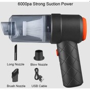 Resim Moly Yt-m2037 6000pa Çift Amaçlı Araç Akülü Süpürge Siyah 320x140mm 
