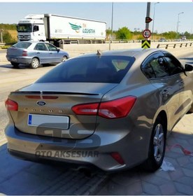 Resim Sts Oto Aksesuar Ford Focus 4 (2019-2022) Sedan Kasa Bagaj Üstü Spoiler Piano Black (Parlak Siyah) 