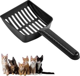 Resim Plastik Evcil Hayvan Kedi Kumu Temizleme Eleme Küreği 