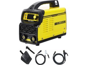 Resim Graizer Alman Gra 200 Amper Profesyonel Dijital Göstergeli Inverter Kaynak Makinesi Sari 