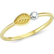 Resim Altın Minik Yapraklı Yüzük As374Yz Altınsepeti 