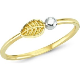 Resim Altın Minik Yapraklı Yüzük As374Yz Altınsepeti 