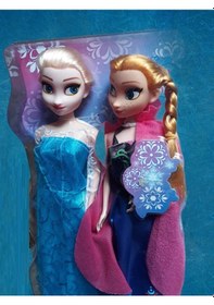Resim Frozen Karlar Ülkesi Oyuncak 2Li Bebek Elsa Anna 29Cm Et Bebekler 