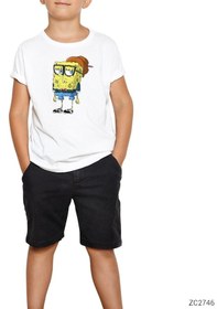 Resim Spongebob Hipster Çocuk Tişört 