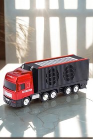 Resim LEERFEI Kamyon Model Araba Kablosuz Hoparlör TF Kart USB Bluetooth FM Radyo Aux Destekli Bluetooth Speaker 