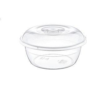 Resim Şeffaf Hamur Leğeni Kapaklı No:1 (5,5 Lt) (30*30*15 Cm) 
