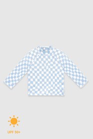 Resim UV Korumalı Uzun Kollu Erkek Bebek Üst Mayo Groovy Checker - Groovy Checker / 2-3 Yaş 