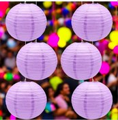 Resim Vıp Kalite 2 Adet Mor Çin Feneri Mor Japon Feneri Mor Kağıt Fener Mor Parti Feneri Kır Düğünü Feneri 