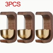 Resim 3'lü Yapışkanlı Arka Yüzeyli Manyetik Kapı Zili - Pirinç Rüzgar Çanı Seti, Elektrik Gerektirmez, Kolay Kurulum, Dayanıklı & Şık Tatil Evi Giriş Yolu Dekorasyonu, Noel için Kapı Zili, Ön Kapı Zili, Noel Süsleri, kurulum kolay kapı zili, elektrik gerektirmeyen kapı zili, kapı çanı, pirinç kapı zili, dayanıklı kapı zili 