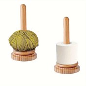 Resim 2 Adet (1 Set), Ahşap İplik Tutucu, Masaüstü İplik Spool Standı, Minimalist Tarz Spool Depolama Rafı, Döner Ahşap Winder 