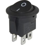 Resim Powermaster Yuvarlak 4 Pinli Işıksız On-Off Anahtar IC-133-4 