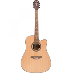 Resim Madison MAG-41MCE-N Elektro Akustik Gitar (Başlangıç/Orta - Cutaway) | 41 İnç Dreadnought Kasa, Dahili Ekolayzer ve Preamp, Naturel Parlak Bitiş | Ölçüler: 648 mm Skala Uzunluğu 