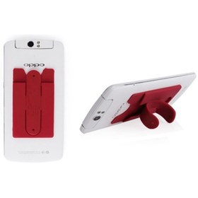 Resim Microcase Touch U Telefon Tablet Silikon Stand Kart Koymalı - Kırmızı 
